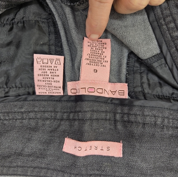 Bandolino Pants Womens 6 Gray  Capri  Pockets Casual Flat Front - Picture 4 of 6